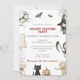 Halloween Fancy Costume Party Inbjudningar