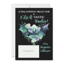 Halloween Fang-Tastic Teacher Gift Card Holder