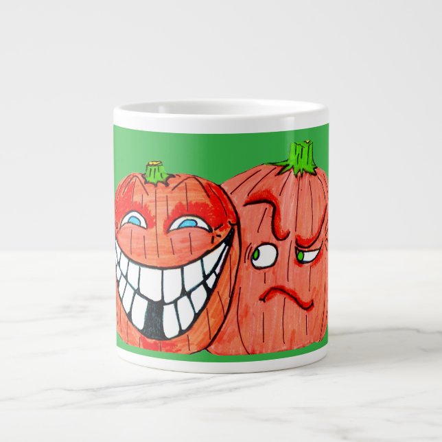 HALLOWEEN FÅNIG PUMPKIN mugg Jumbo Mugg (Framsidan)