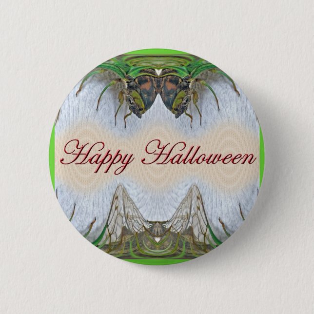 Halloween Fantasmagorical Cicada-objekt Knapp (Framsida)