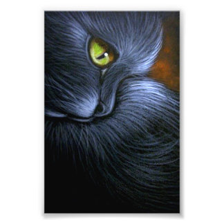 HALLOWEEN FANTASY BLACK CAT 4" X 6" SKRIV UT FOTOTRYCK