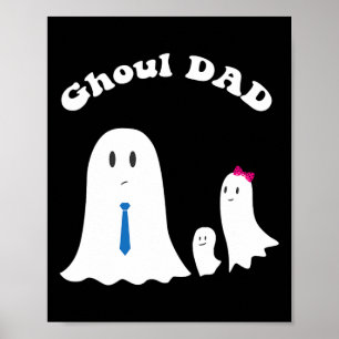 Halloween Far Ghoul Pappa Halloween Funny Costume Poster