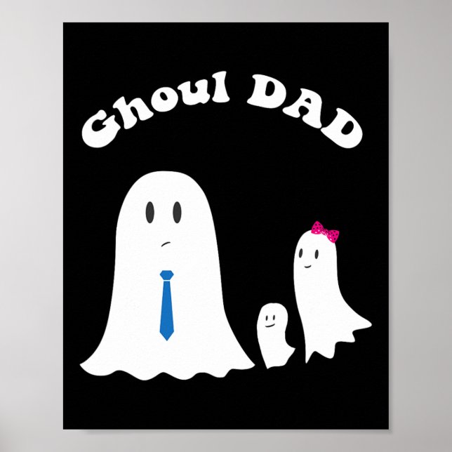 Halloween Far Ghoul Pappa Halloween Funny Costume Poster (Framsidan)