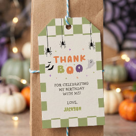 Halloween Färgglad Födelsedag Presentetikett