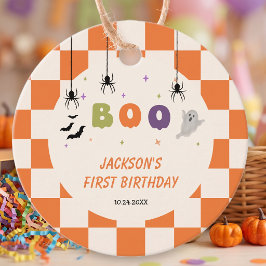 Halloween Färgglada Födelsedagspresent Taggar Gåvor Etiketter