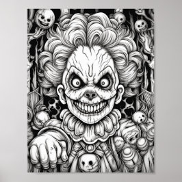 Halloween-färgning av Vuxen Poster