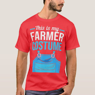 Halloween Farm This Is My Farmer Costume T Shirt