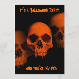Halloween fasaparty inbjudningar