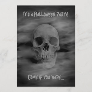 Halloween-fasor party ghostiskt skalle inbjudningar