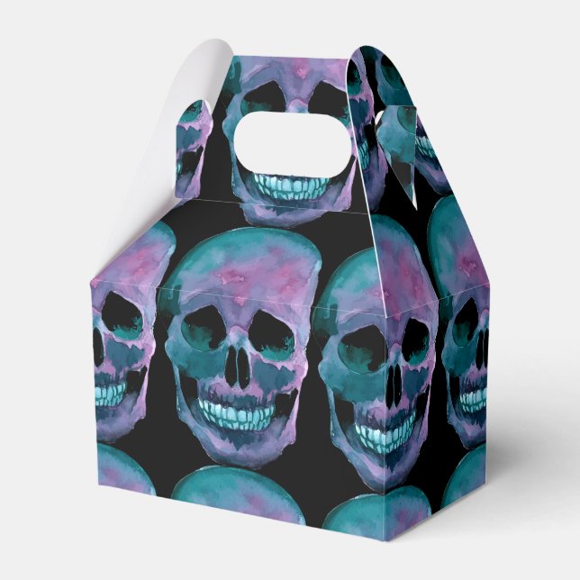 Halloween-favoritruta - Skulldesign Presentaskar (Framsidan Sidan)
