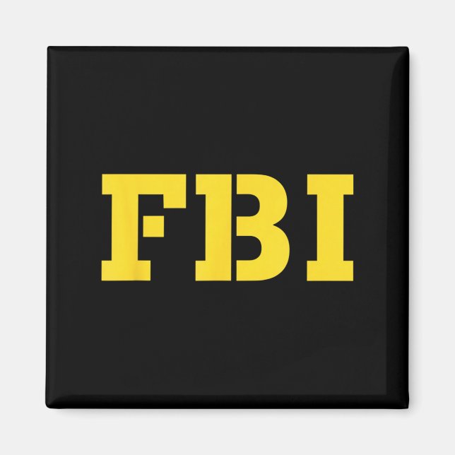 Halloween FBI-kostymidé - Rolig DIY Halloween Magnet (Framsidan)