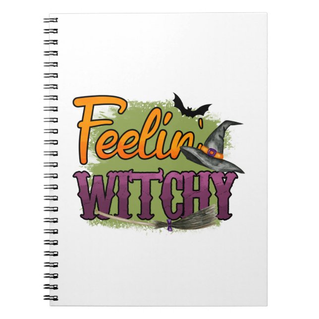 Halloween Feeling Witchy Birthday Anteckningsbok (Framsidan)