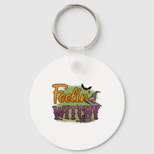 Halloween Feeling Witchy Birthday Nyckelring