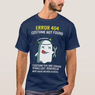 Halloween-fel 404 Costume hittades inte kodning T Shirt