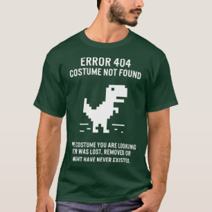 Halloween-fel 404 Costume hittades inte kodning T Shirt