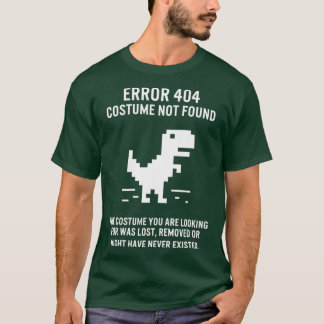 Halloween-fel 404 Costume hittades inte kodning T Shirt