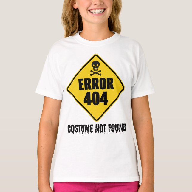 Halloween-fel 404-sammanfattning hittades inte t shirt (Framsida)
