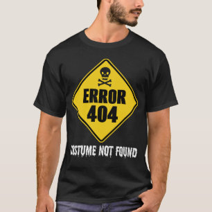 Halloween-fel 404-sammanfattning hittades inte t shirt