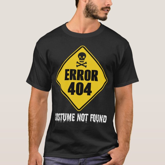 Halloween-fel 404-sammanfattning hittades inte t shirt (Framsida)