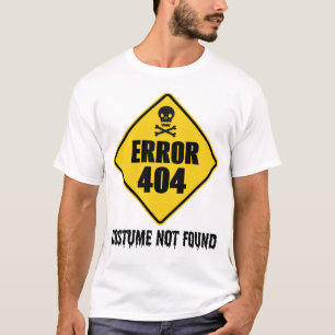 Halloween-fel 404-sammanfattning hittades inte t shirt