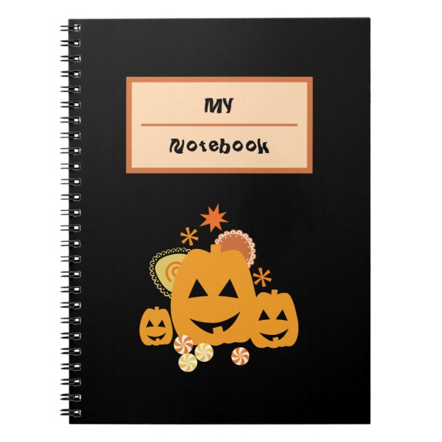 Halloween fest anteckningsbok (Framsidan)