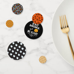 Halloween fest Ät dryck och var scen Ansikte