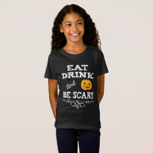 Halloween fest Ät dryck och var scen Ansikte T Shirt
