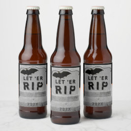 Halloween fest Beer Flaska-etikett Ölflaska Etikett