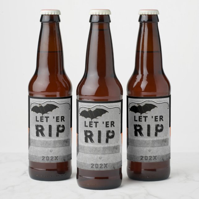 Halloween fest Beer Flaska-etikett Ölflaska Etikett (Flaskor)