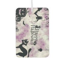 Halloween fest Black Cat Evil Pumpkins Scary Uggla