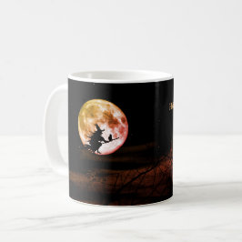 Halloween fest Black Night Full Moon Scary Kaffemugg