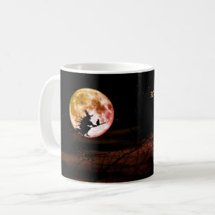 Halloween fest Black Night Full Moon Scary Kaffemugg