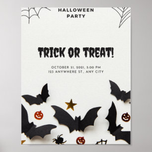 Halloween fest Bus eller godis den 31 oktober 2021 Poster