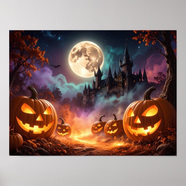 Halloween fest Bus eller godis Poster (Framsidan)