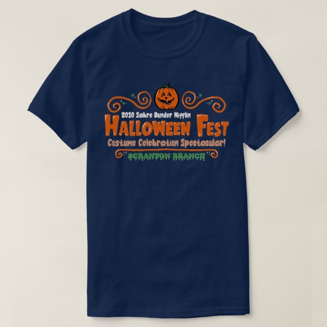 Halloween Fest Costume Firande Spectacular T Shirt (Design framsida)