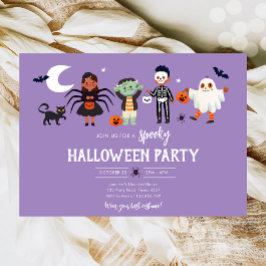 Halloween fest Costume Spooky Barns födelsedag Inbjudningar
