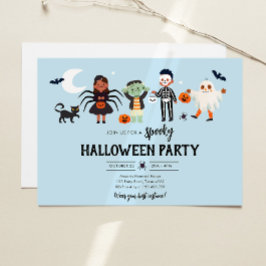 Halloween fest Costume Spooky Barns födelsedag Inbjudningar