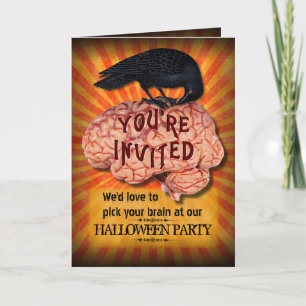Halloween fest - Creepy Raven på Brain Inbjudan