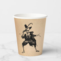 Halloween fest Dancing Skeleton Gothic Vintage