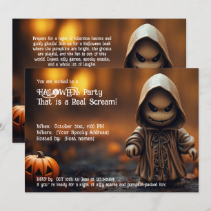 Halloween fest Det är en riktig kräm! Inbjudningar