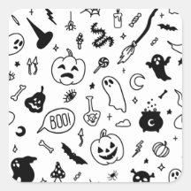 halloween fest doodle mönster