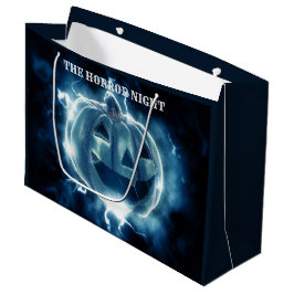 Halloween fest Evil Blue Pumpkin Horror Scary