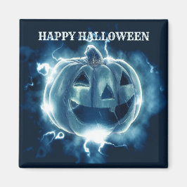 Halloween fest Evil Blue Pumpkin Horror Scary Magnet