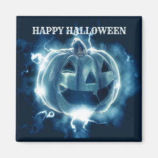 Halloween fest Evil Blue Pumpkin Horror Scary Magnet
