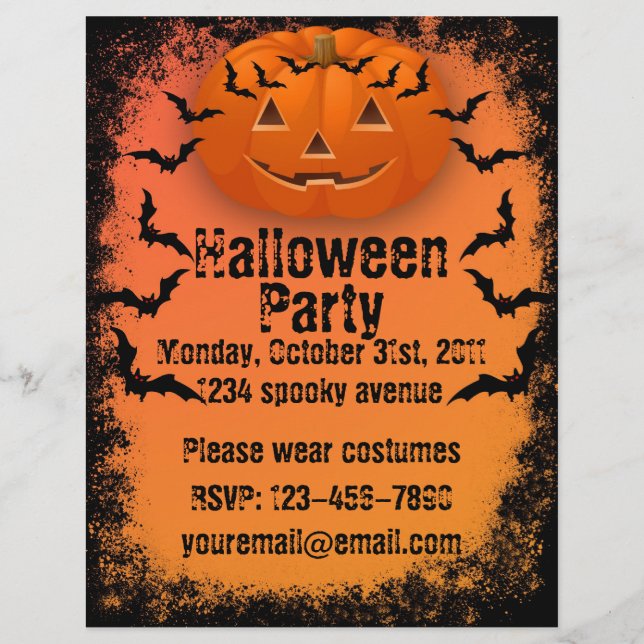 Halloween fest Flyer (Framsida)