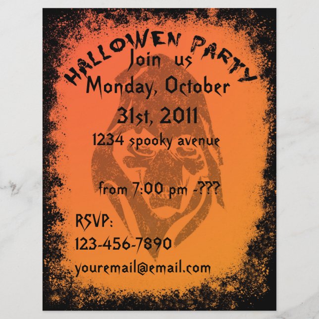 Halloween fest Flyer (Framsida)