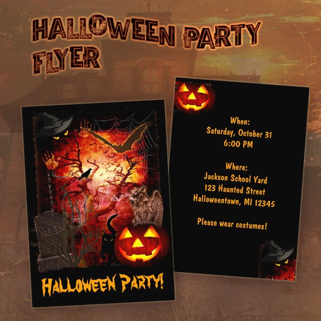 Halloween fest Flyer (Skapare uppladdad)