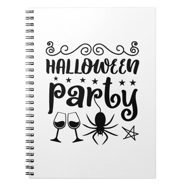 Halloween fest födelsedag anteckningsbok (Framsidan)