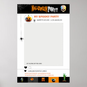Halloween-fest fotoram mall poster