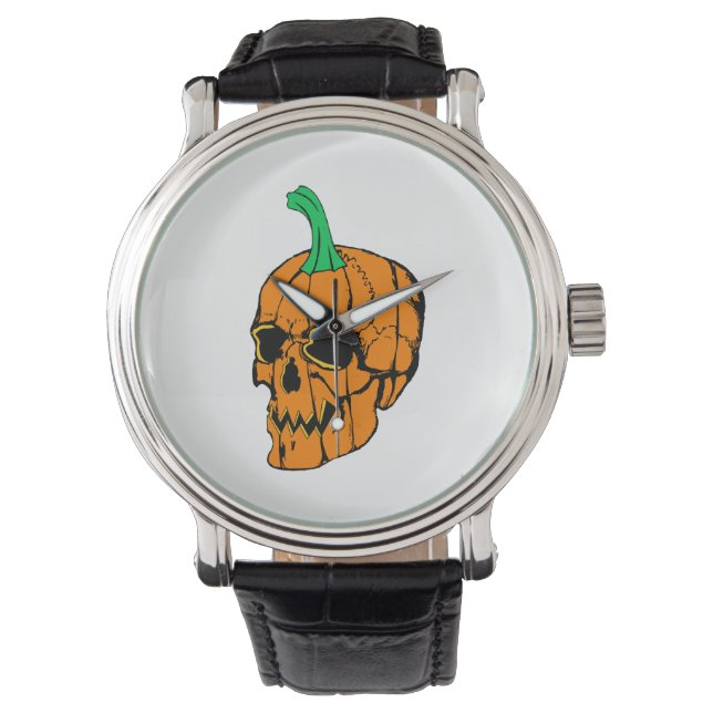 Halloween fest Funny Halloween Pumpkin Armbandsur (Framsida)
